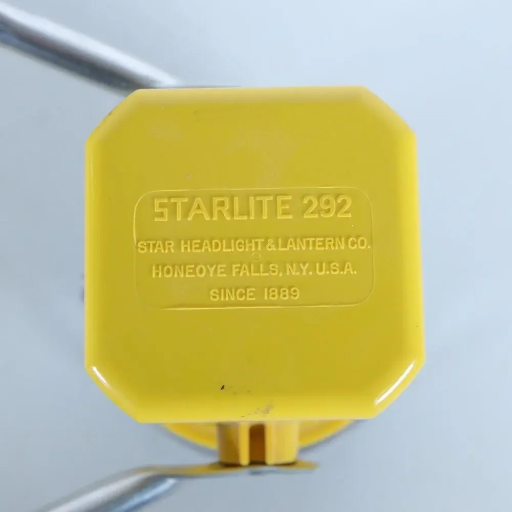 Vintage Starlite 292 Yellow Railroad Lantern - Tested/Working